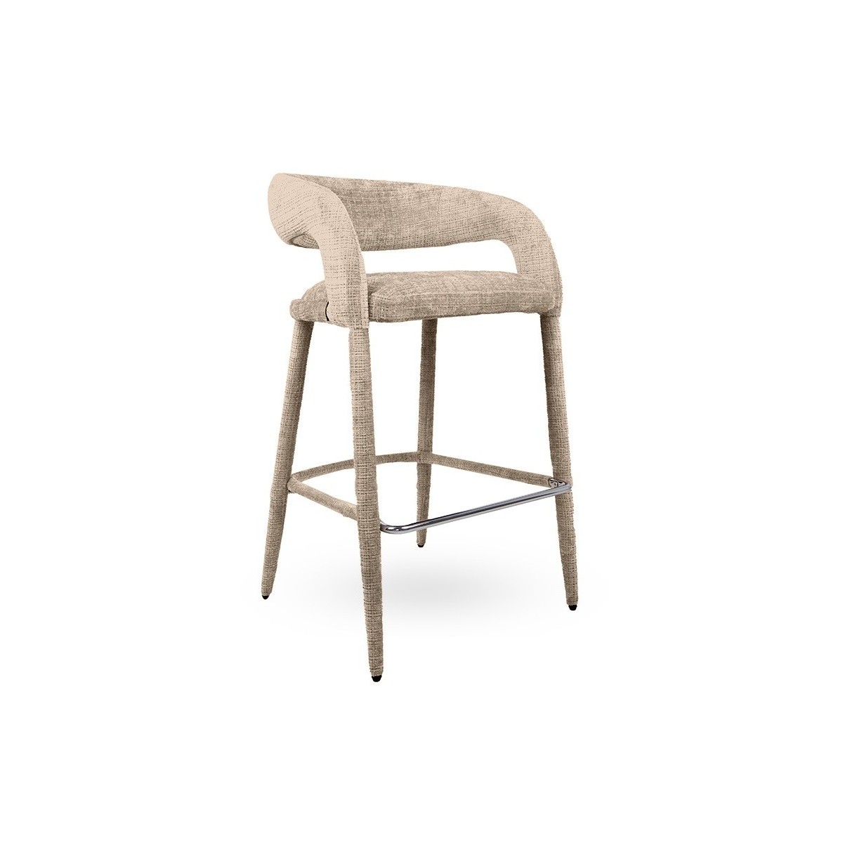 Krzesło barowe IRIS beżowe MaMaison