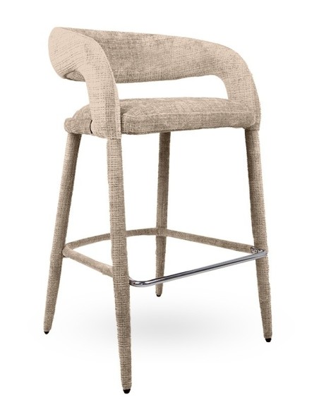 Krzesło barowe IRIS beżowe MaMaison