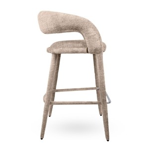 Krzesło barowe IRIS beżowe MaMaison 2