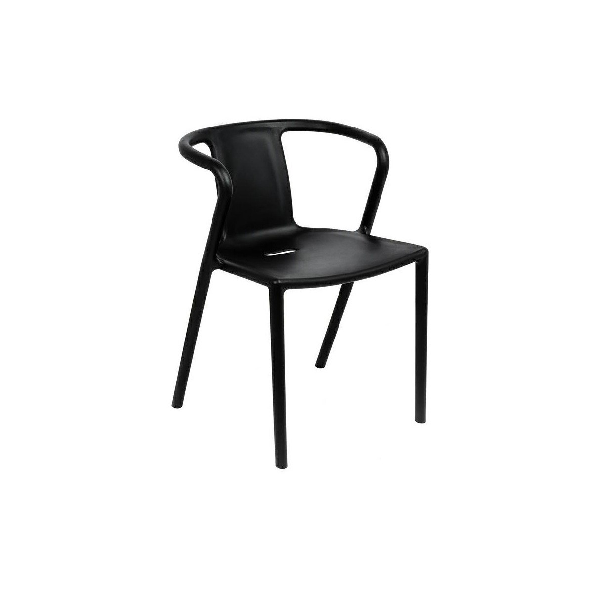 Krzesło AIR czarne - polipropylen MODESTO