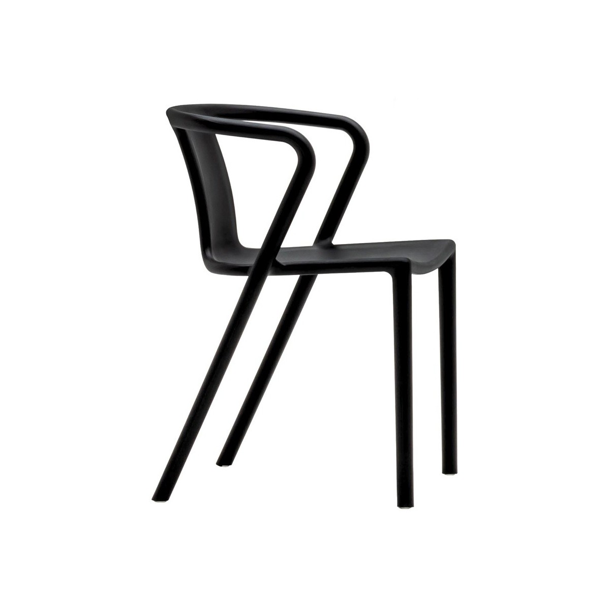 Krzesło AIR czarne - polipropylen MODESTO