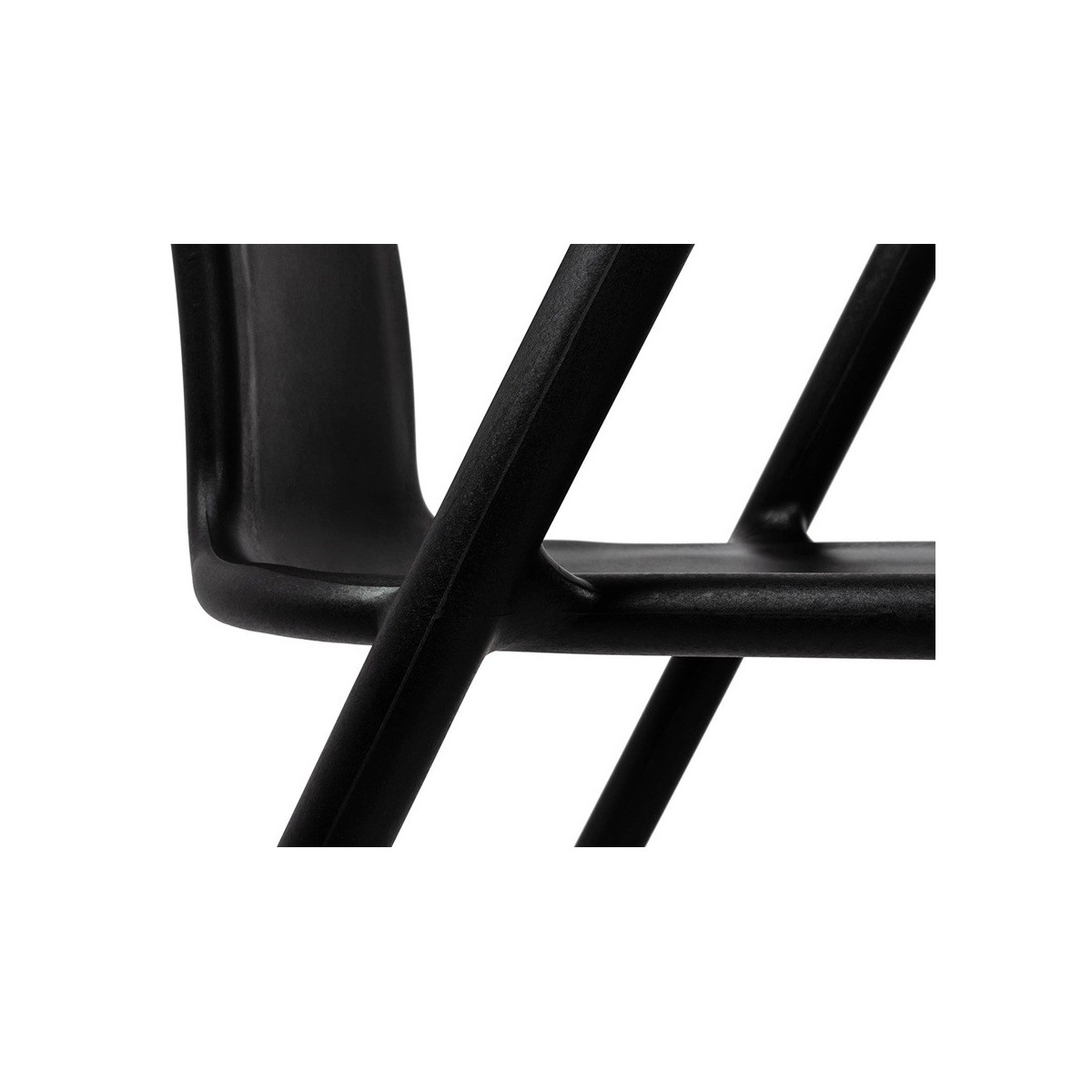 Krzesło AIR czarne - polipropylen MODESTO