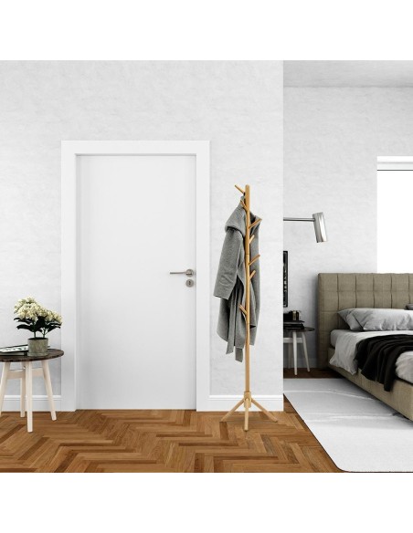 Wieszak stojący STICK naturalny drewno bukowe MODETSO