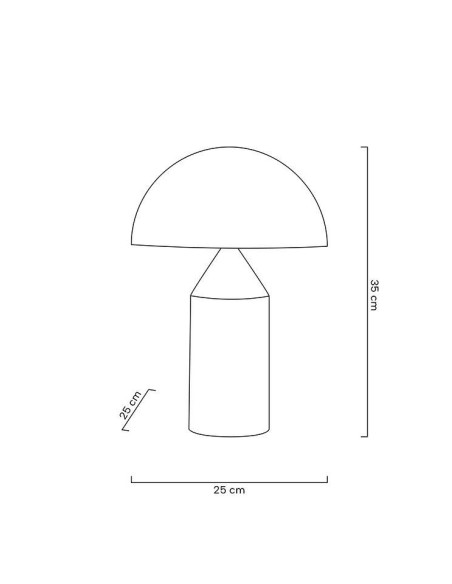 Lampa stołowa FUNGO złota MOOSEE