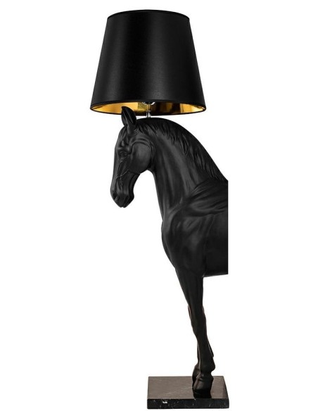 Lampa podłogowa KOŃ STAND S czarna - włókno szklane MOOSEE