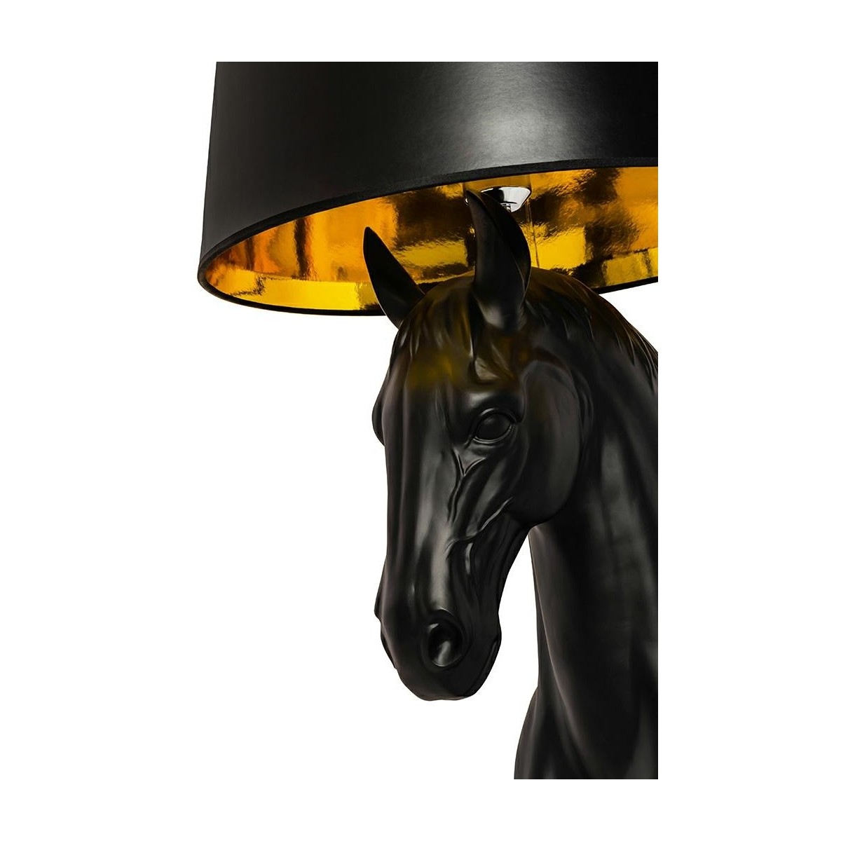 Lampa podłogowa KOŃ STAND S czarna - włókno szklane MOOSEE