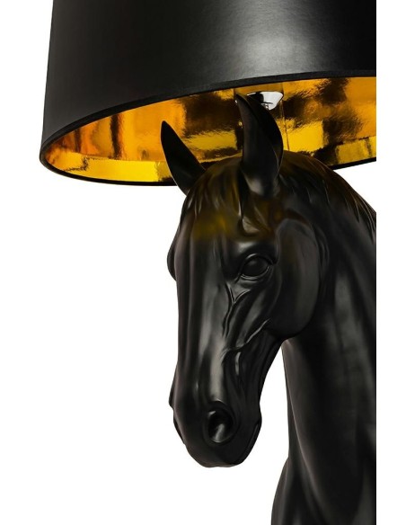 Lampa podłogowa KOŃ STAND S czarna - włókno szklane MOOSEE