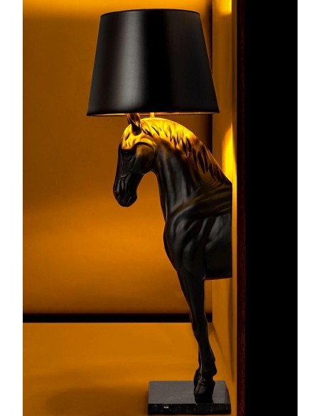 Lampa podłogowa KOŃ STAND S czarna - włókno szklane MOOSEE