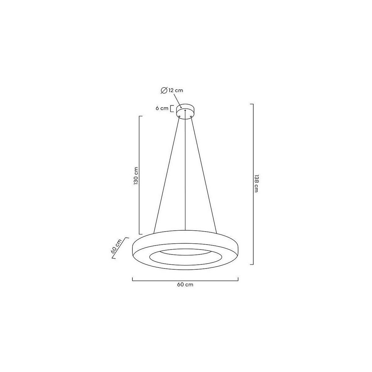 Lampa wisząca ALLISIA 60 złota MOOSEE