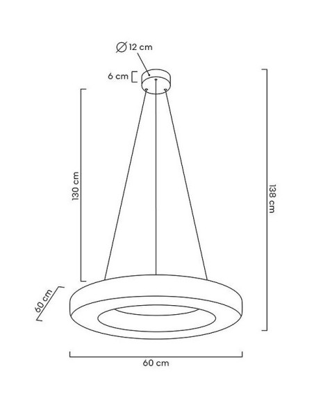 Lampa wisząca ALLISIA 60 złota MOOSEE