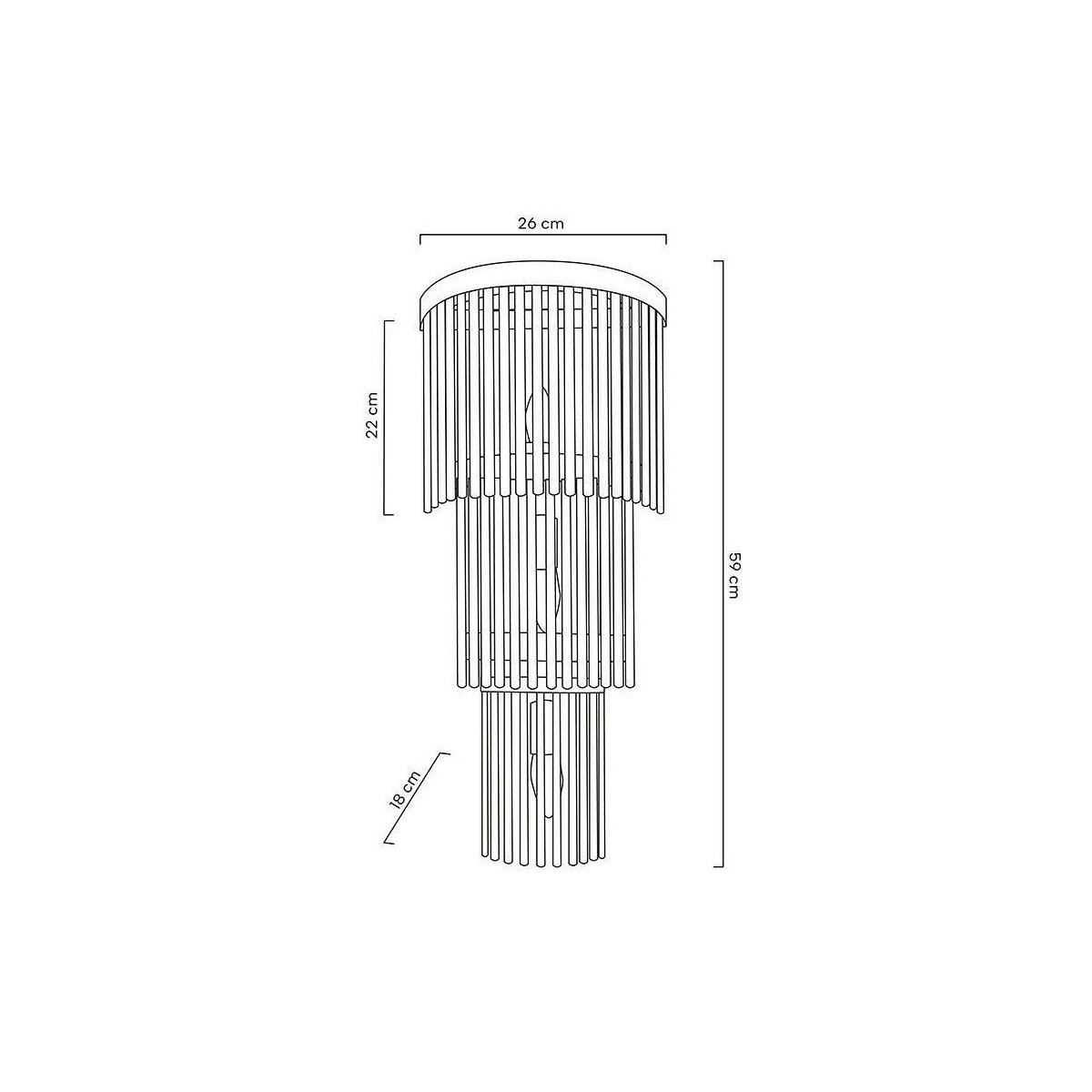 Lampa ścienna ESTRO złota MOOSEE
