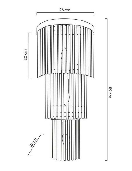 Lampa ścienna ESTRO złota MOOSEE