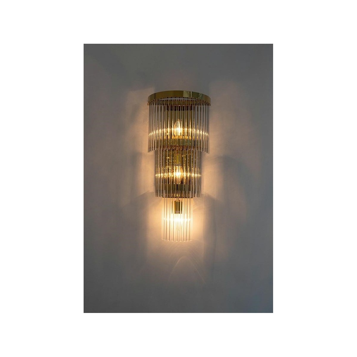 Lampa ścienna ESTRO złota MOOSEE