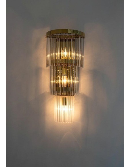 Lampa ścienna ESTRO złota MOOSEE