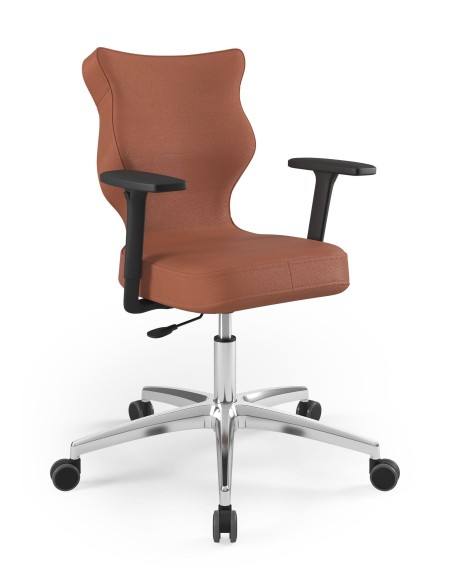 Krzesło obrotowe biurowe z podłokietnikami na kółkach PERTO PLUS ENTELO