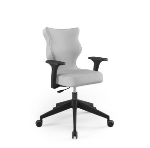 Krzesło obrotowe biurowe z podłokietnikami na kółkach NERO PLUS ENTELO