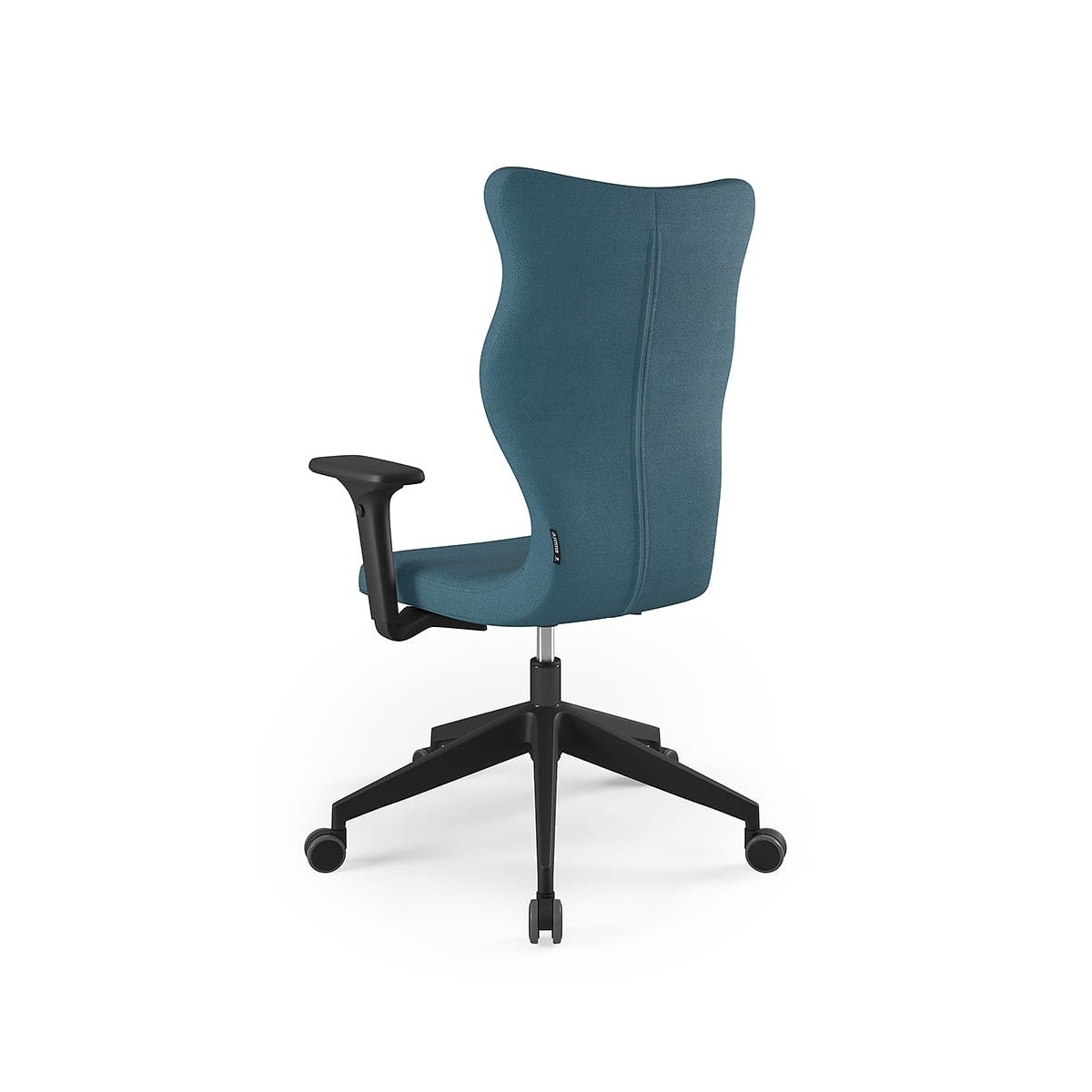 Krzesło obrotowe biurowe z podłokietnikami na kółkach NERO PLUS ENTELO