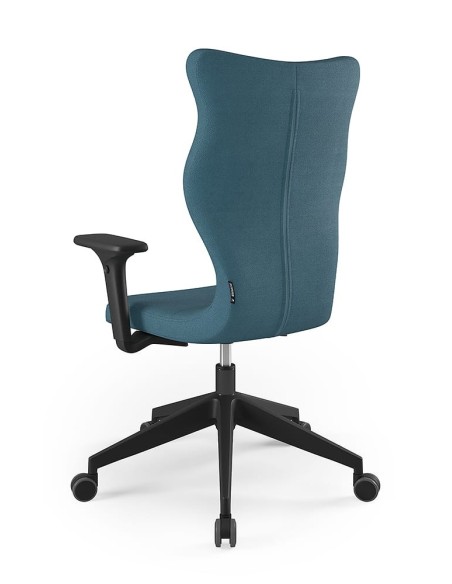 Krzesło obrotowe biurowe z podłokietnikami na kółkach NERO PLUS ENTELO