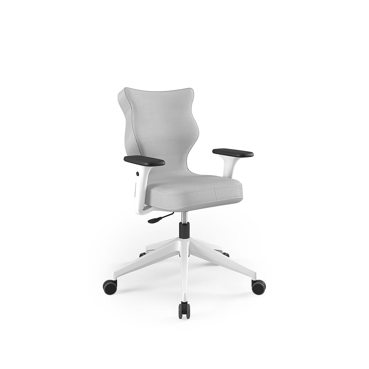 Krzesło obrotowe biurowe z podłokietnikami na kółkach NERO PLUS ENTELO