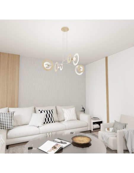 Lampa wisząca SKIVA 4 white EMIBIG