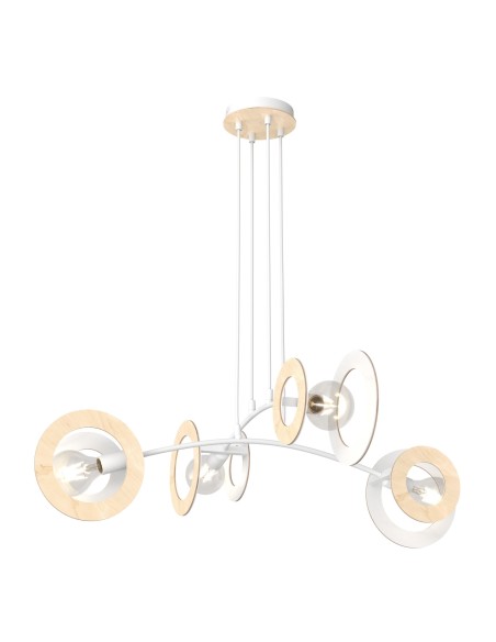 Lampa wisząca SKIVA 4 white EMIBIG