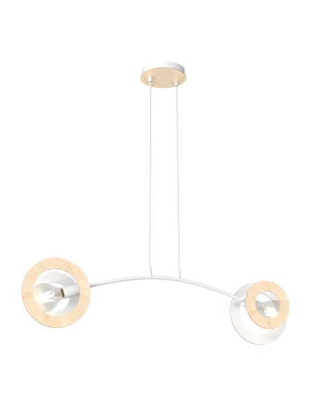 Lampa wisząca SKIVA 2 white EMIBIG