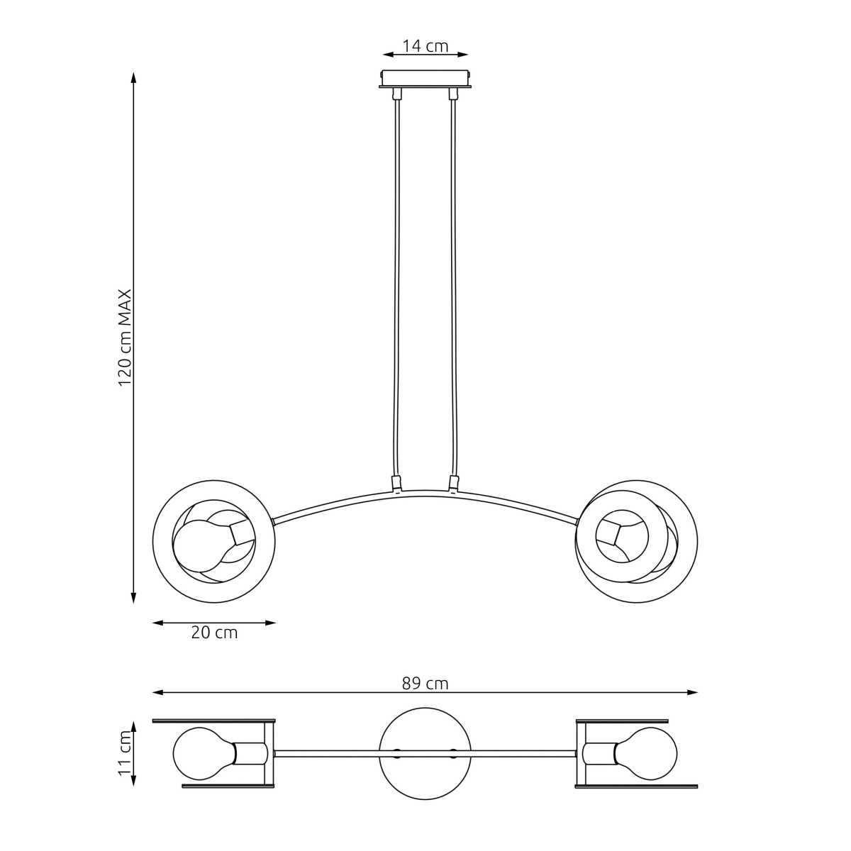 Lampa wisząca SKIVA 2 EMIBIG