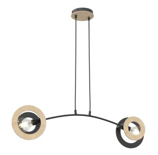 Lampa wisząca SKIVA 2 black EMIBIG