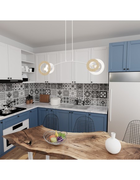 Lampa wisząca SKIVA 2 white EMIBIG