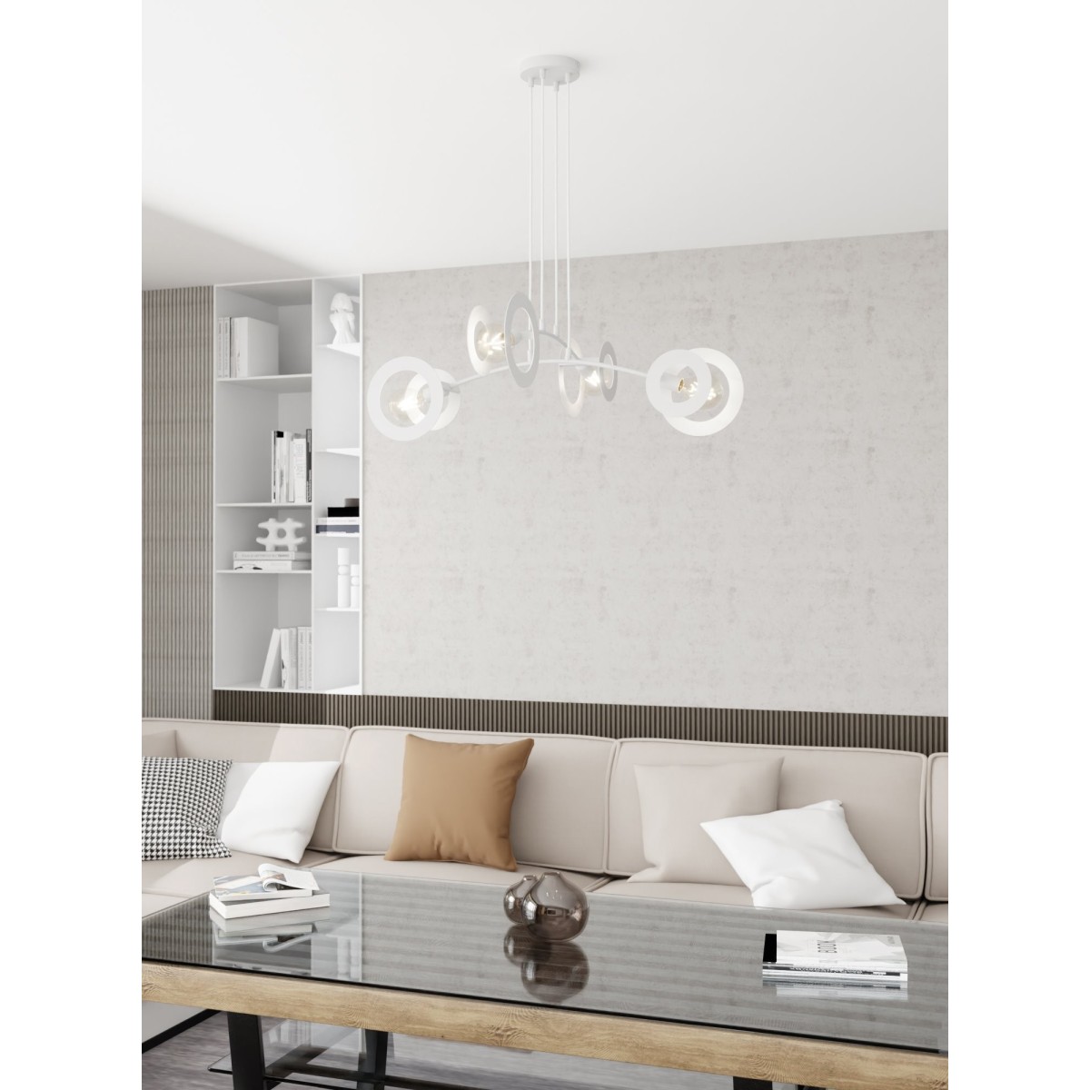 Lampa wisząca EUFORIA 4 white EMIBIG