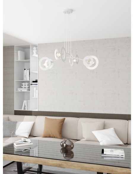 Lampa wisząca EUFORIA 4 white EMIBIG
