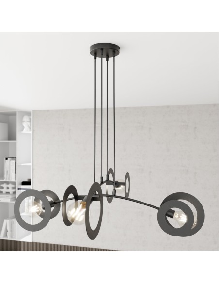 Lampa wisząca EUFORIA 4 black EMIBIG