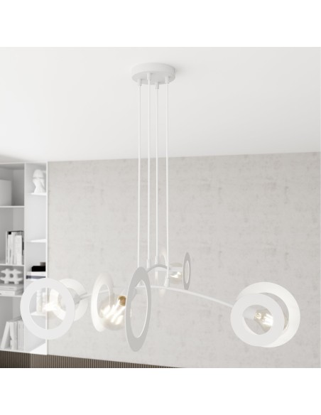 Lampa wisząca EUFORIA 4 white EMIBIG
