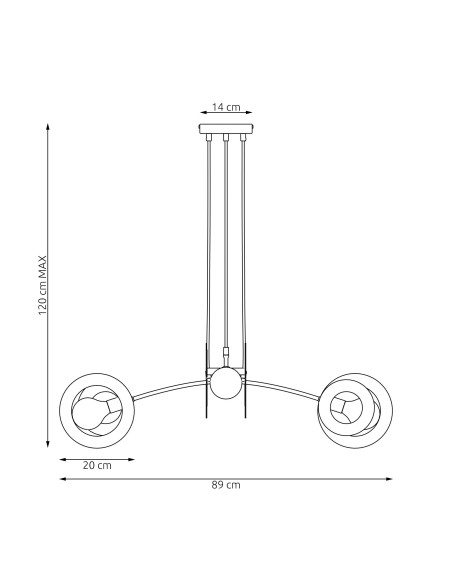 Lampa wisząca EUFORIA 4 EMIBIG