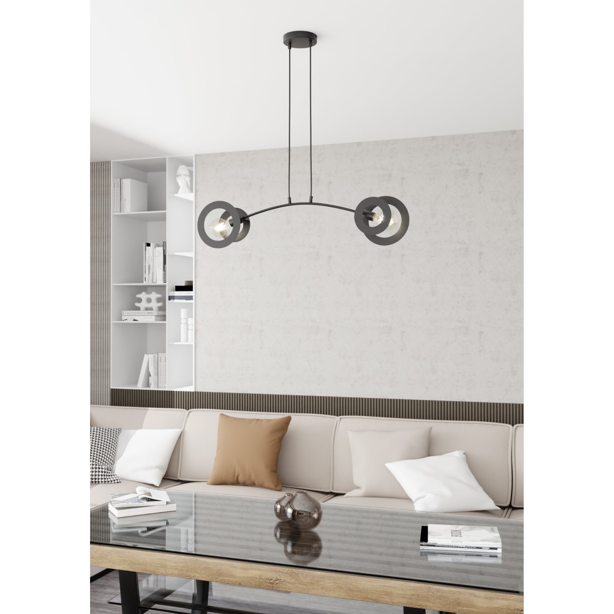 Lampa wisząca EUFORIA 2 black EMIBIG