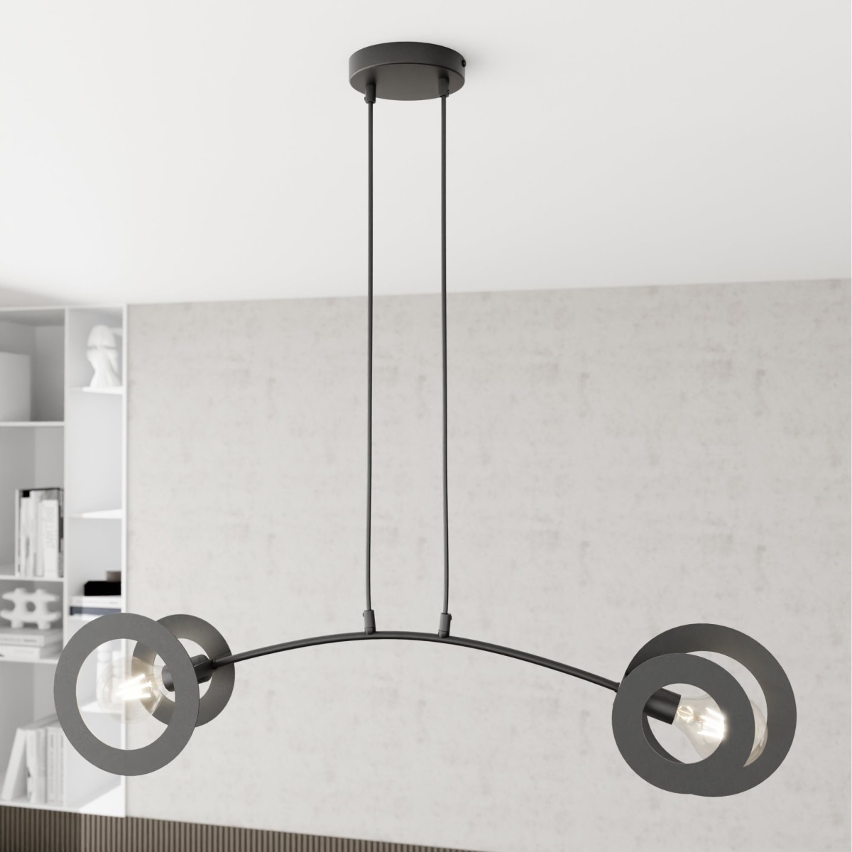 Lampa wisząca EUFORIA 2 black EMIBIG