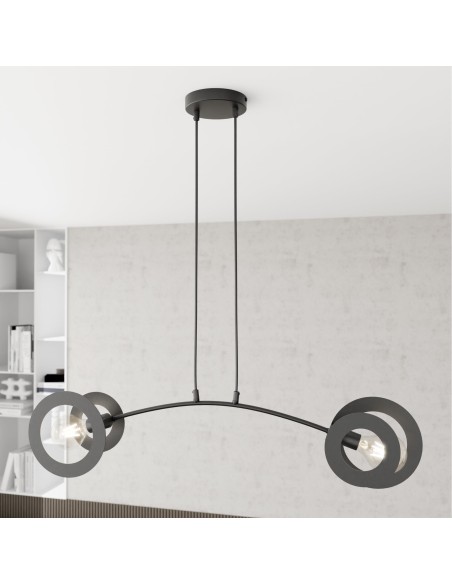 Lampa wisząca EUFORIA 2 black EMIBIG