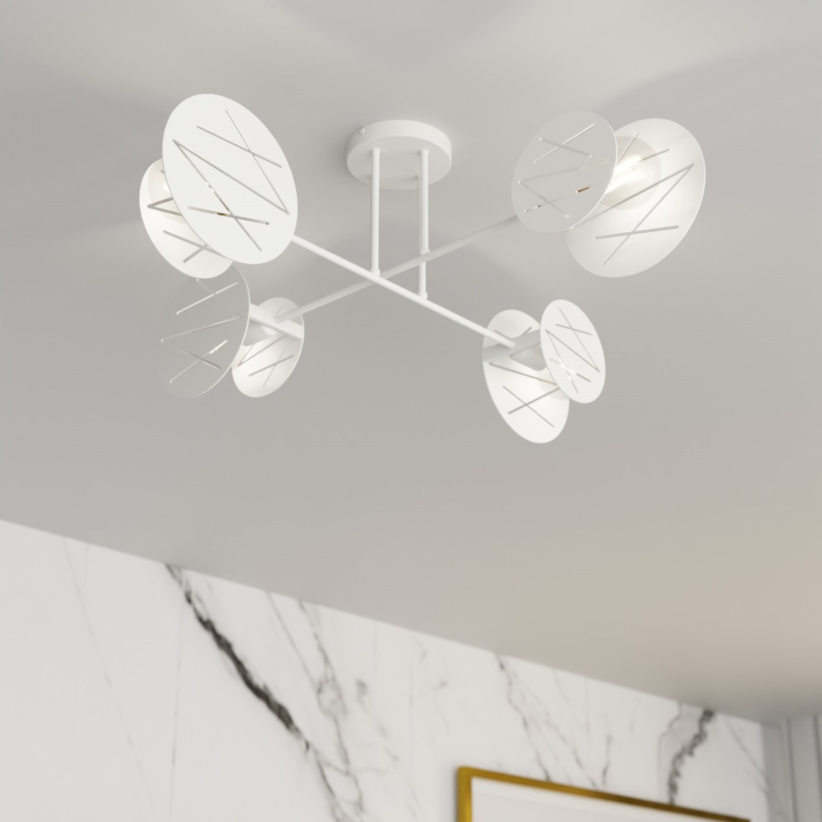 Lampa wisząca FRICK 4 white EMIBIG