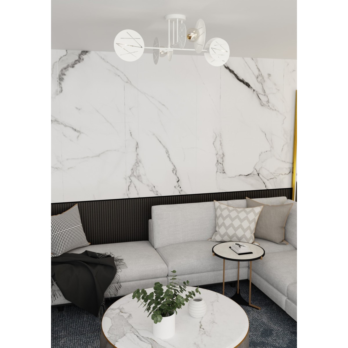 Lampa wisząca FRICK 4 white EMIBIG