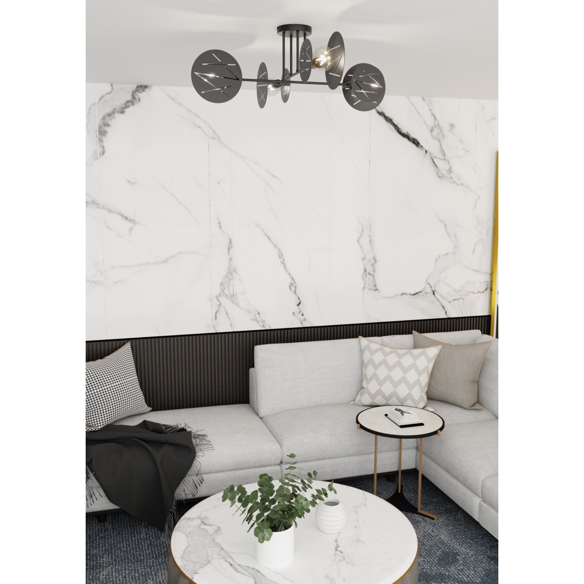 Lampa wisząca FRICK 4 black EMIBIG