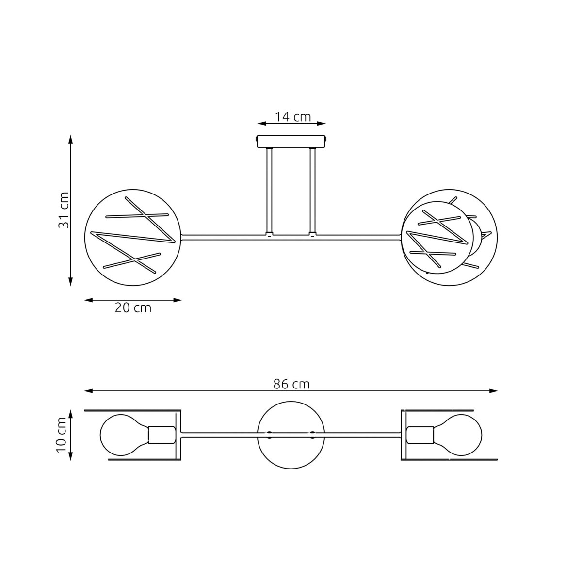 Lampa sufitowa FRICK 2 EMIBIG
