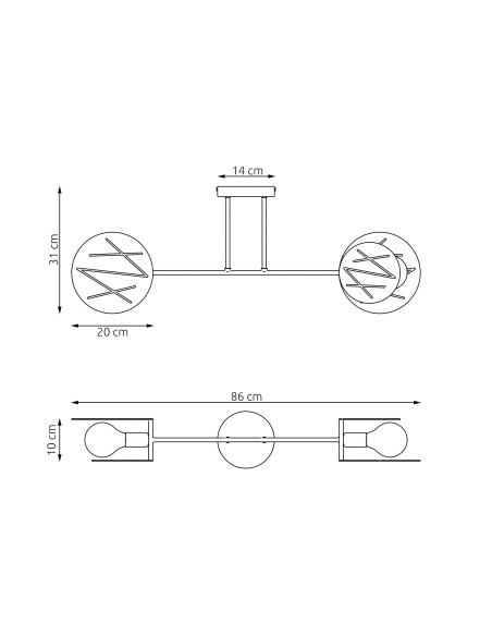Lampa sufitowa FRICK 2 EMIBIG