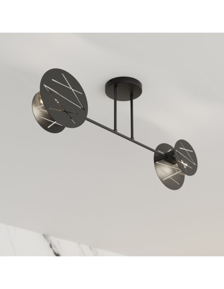 Lampa sufitowa FRICK 2 black EMIBIG