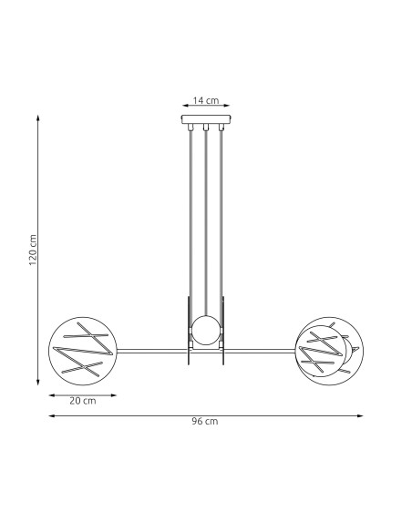 Lampa wisząca XOTIC 4 EMIBIG