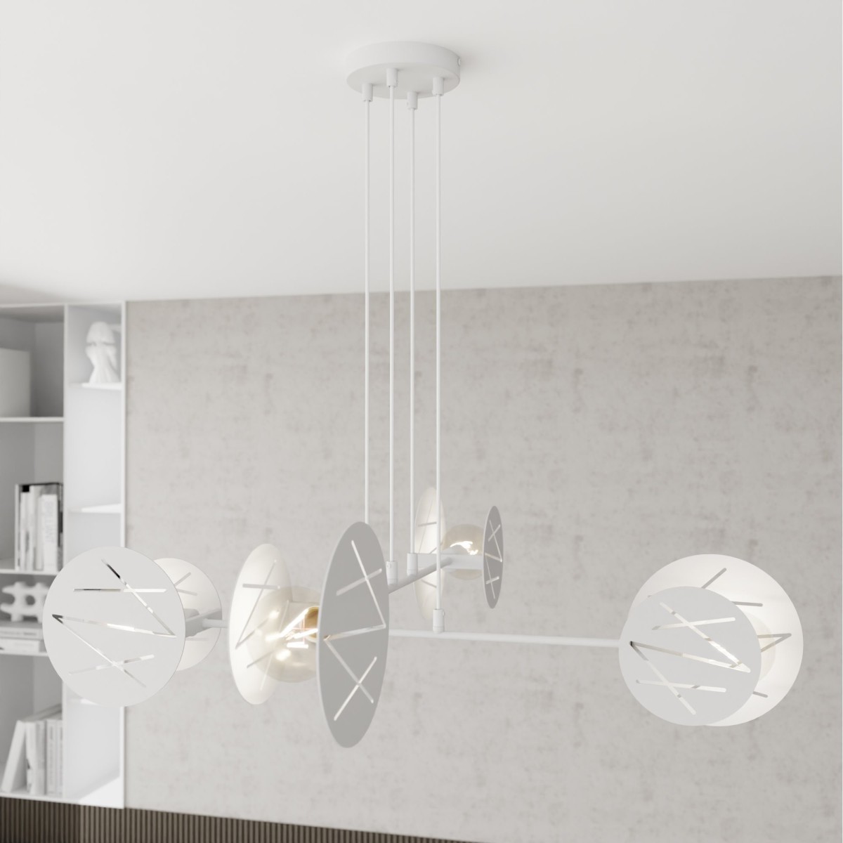 Lampa wisząca XOTIC 4 white EMIBIG