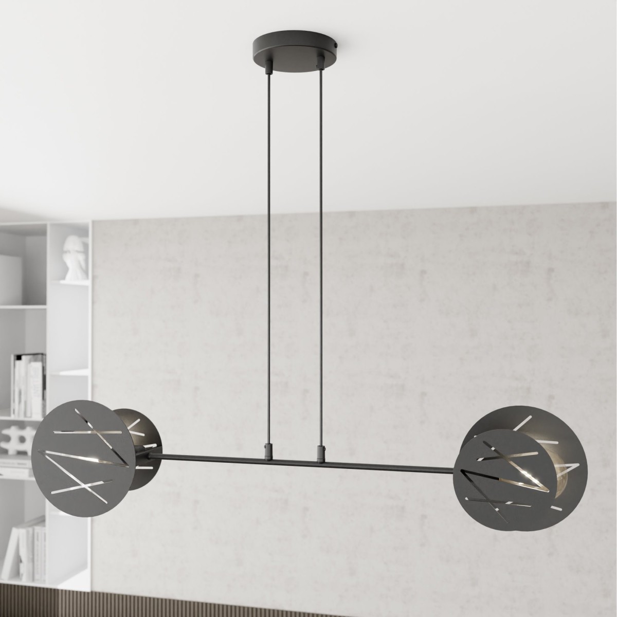 Lampa wisząca XOTIC 2 black EMIBIG
