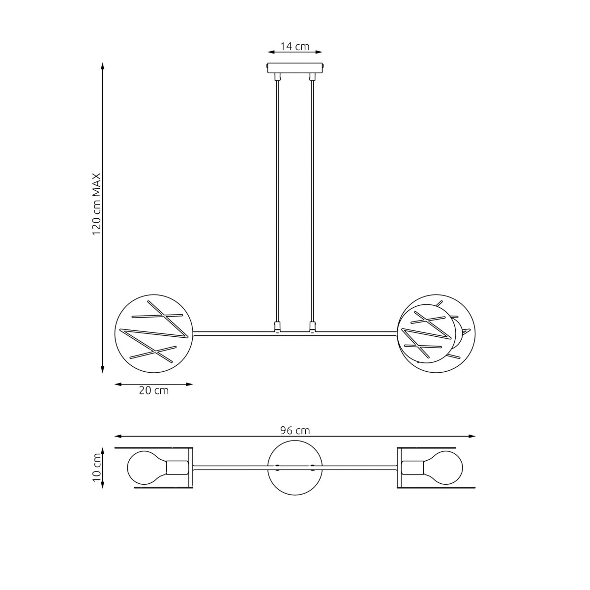Lampa wisząca XOTIC 2 EMIBIG