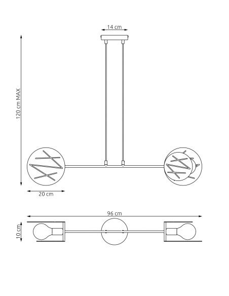 Lampa wisząca XOTIC 2 EMIBIG