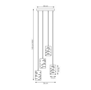 Lampa wisząca TANK 4 PREM EMIBIG 2
