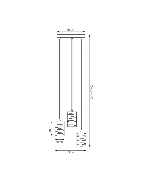 Lampa wisząca TANK 3 PREM EMIBIG